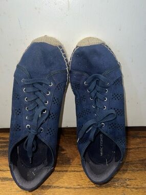 Marc Fisher Navy Blue Espadrille Sneakers